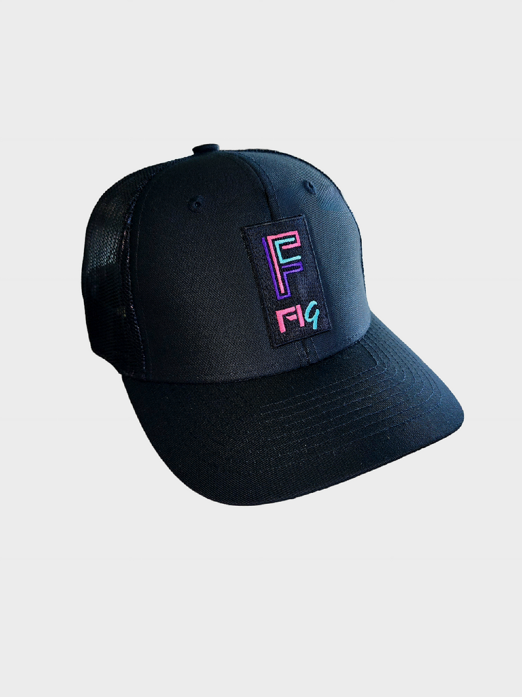 MULTI-NEON COLOR FIG PATCH HAT